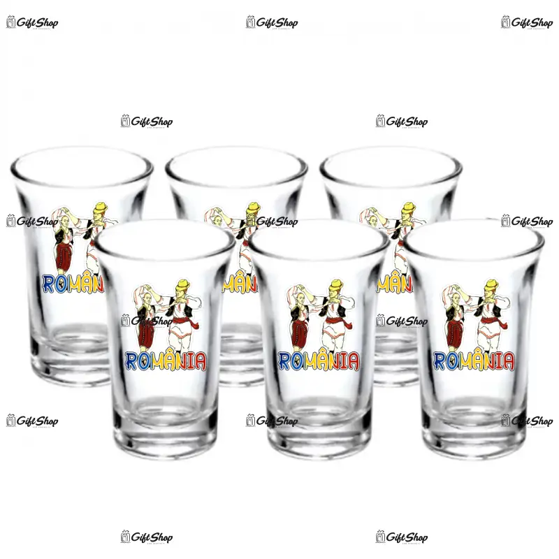 Tarani port popular romania, set 6 pahare shout, model 42bs